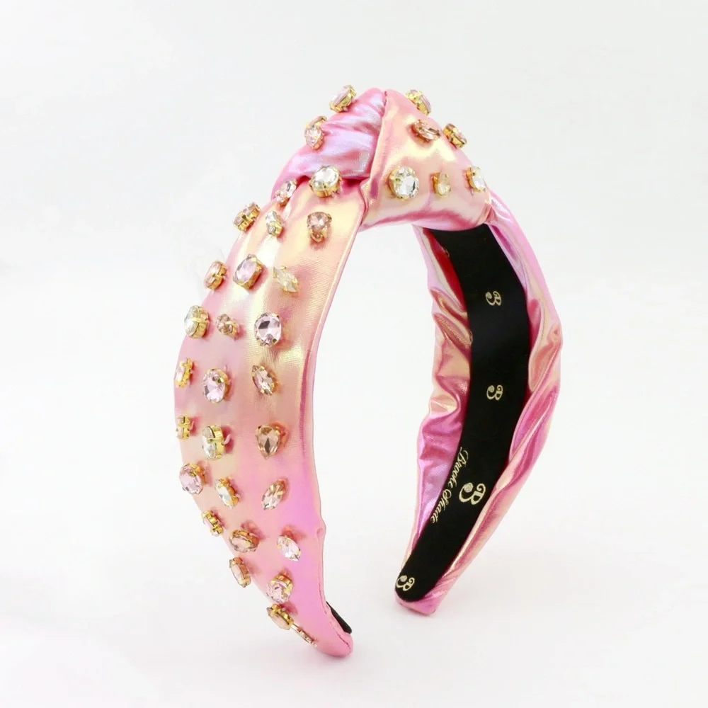123. NEW The Brooke Shade “Sunkissed” Pink Iridescent Glam Headband 🌞 - Picture 3 of 3
